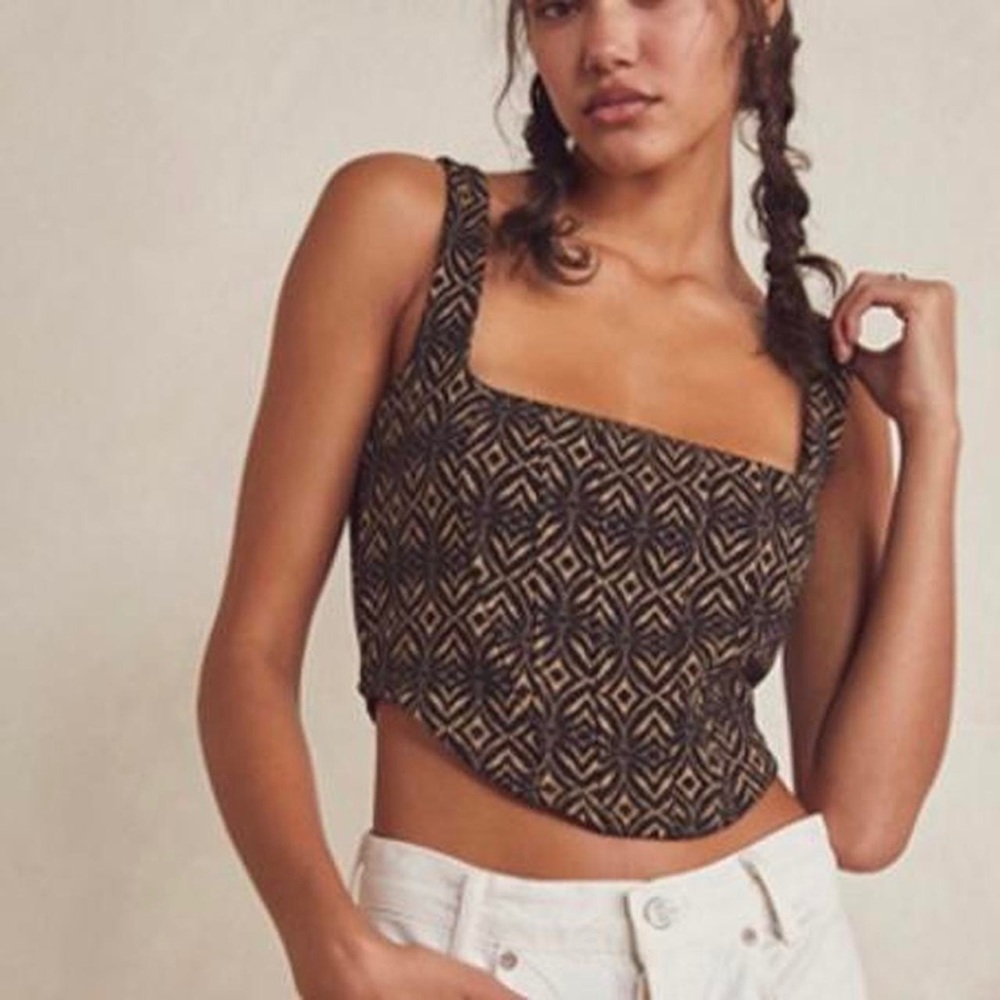 intimately free people Seams To Be Cami in black and yellow